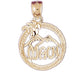 Maui Hawaii Charm Pendant 14k Gold