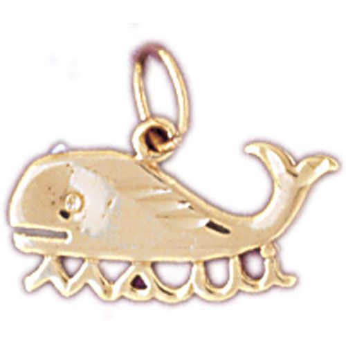 Maui Hawaii Charm Pendant 14k Gold