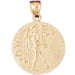 Gold Coin Rome Charm Pendant (14k Gold)