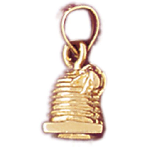 3D Travel Attraction Charm Pendant 14k Gold