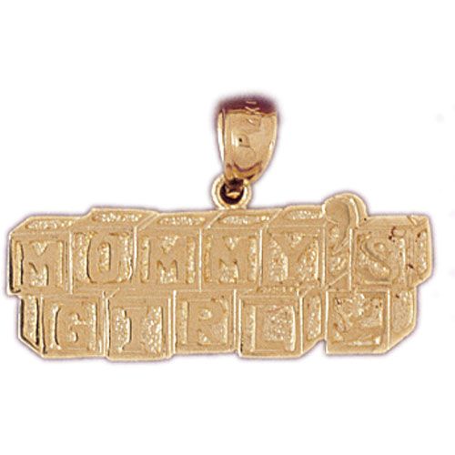 Mommy' s Girl Charm Pendant 14k Gold