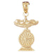 Baby Scale Charm Pendant 14k Gold