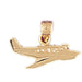 Airplane Jet Charm Pendant 14k Gold