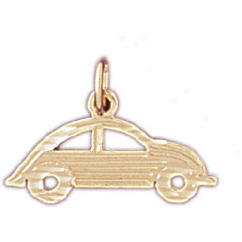 Beetle Charm Pendant 14k Gold