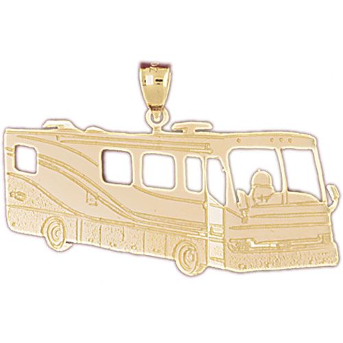 Caravan Charm Pendant 14k Gold