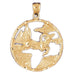 Sheep Chinese Zodiac Sign Charm Pendant 14k Gold