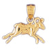 Aries Zodiac Sign Charm Pendant 14k Gold