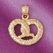 Cookie Charm Pendant 14k Gold