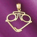 Eyeglasses Charm Pendant 14k Gold