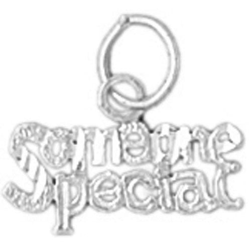 Someone Special Charm Pendant 14k White Gold