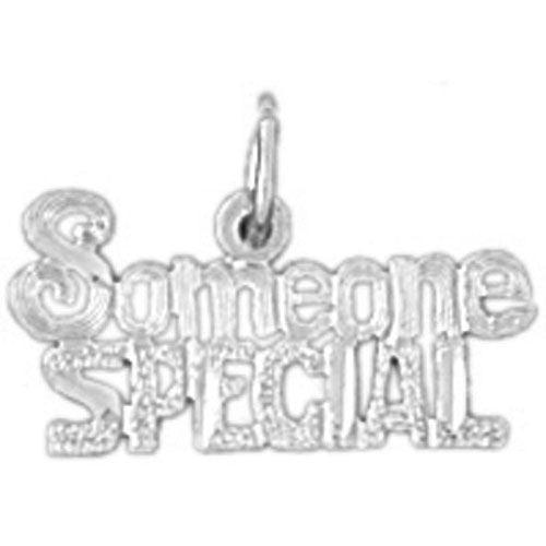 Someone Special Charm Pendant 14k White Gold