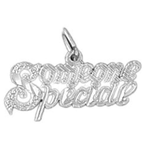 Someone Special Charm Pendant 14k White Gold