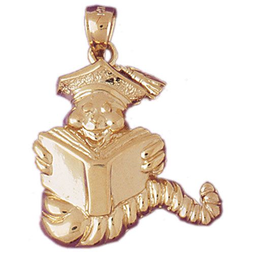 Graduate Charm Pendant 14k Gold