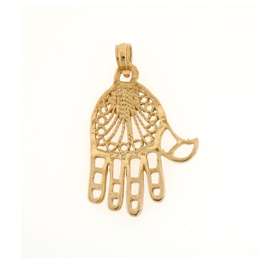 Hand Charm Pendant 14k Gold