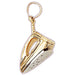 Iron Charm Pendant 14k Two Tone Gold