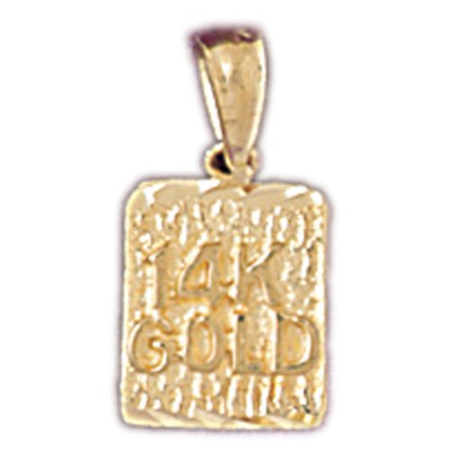 Nugget Charm Pendant 14k Gold