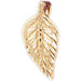 Leaf Charm Pendant 14k Gold