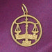 Justice Scale Charm Pendant 14k Gold