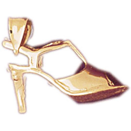 3D Shoe Charm Pendant 14k Gold