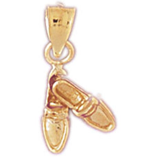 Shoes Charm Pendant 14k Gold