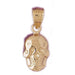 Skull Charm Pendant 14k Gold