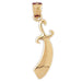 Sword Charm Pendant 14k Gold