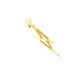 Thunder Charm Pendant 14k Gold