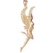 Tooth Fairy Charm Pendant 14k Gold