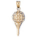 Golf Ball Charm Pendant 14k Gold