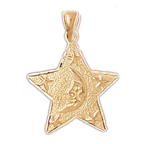 Star Charm Pendant 14k Gold
