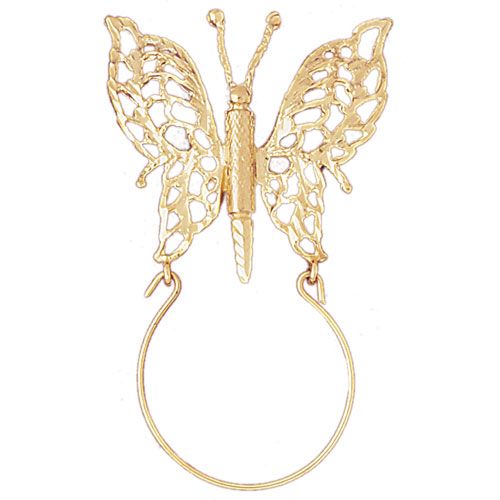 Butterfly Charm Holder Charm Pendant 14k Gold
