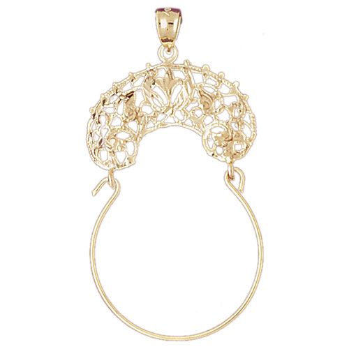 Charm Holder Charm Pendant 14k Gold