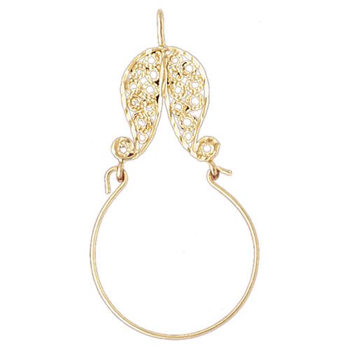 Charm Holder Charm Pendant 14k Gold