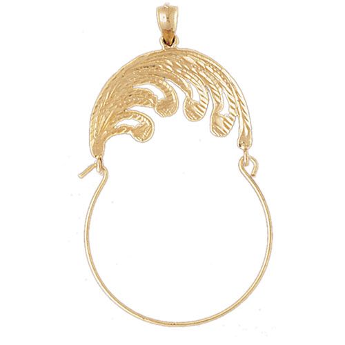 Charm Holder Charm Pendant 14k Gold