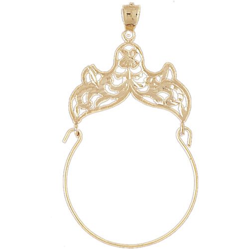 Charm Holder Charm Pendant 14k Gold