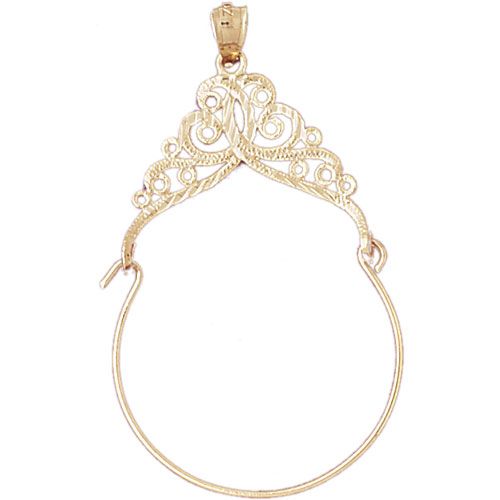 Charm Holder Charm Pendant 14k Gold
