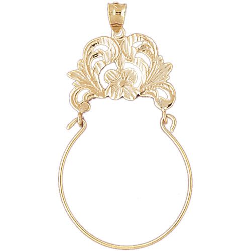 Charm Holder Charm Pendant 14k Gold