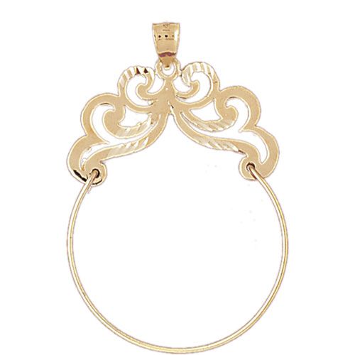 Charm Holder Charm Pendant 14k Gold