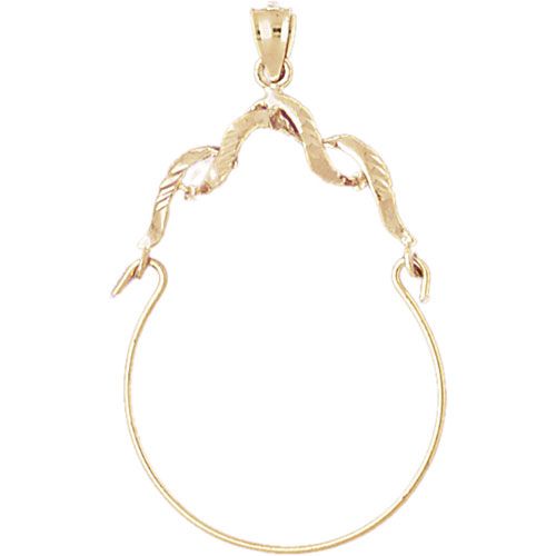 Charm Holder Charm Pendant 14k Gold