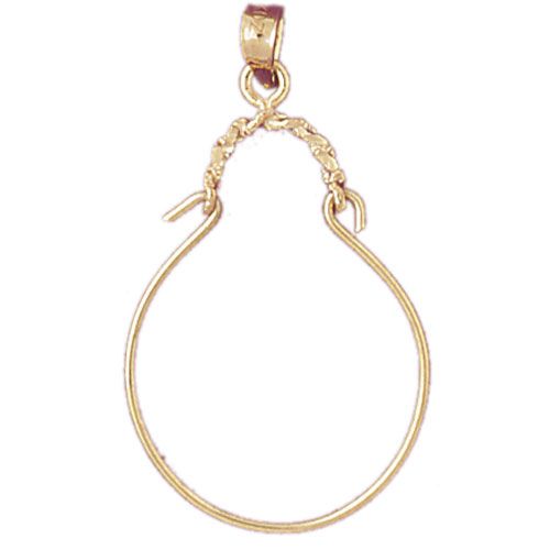 Charm Holder Charm Pendant 14k Gold