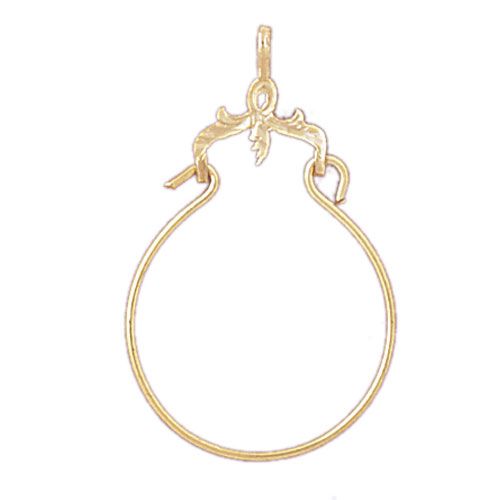Charm Holder Charm Pendant 14k Gold