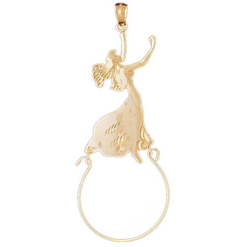 Fairy Charm Holder Charm Pendant 14k Gold