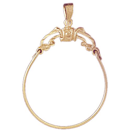 Charm Holder Charm Pendant 14k Gold