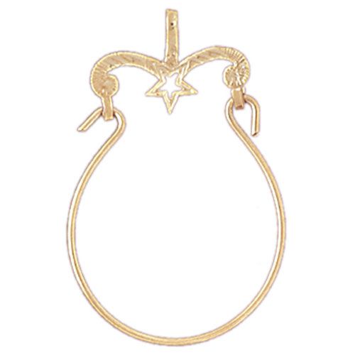 Star Charm Holder Charm Pendant 14k Gold