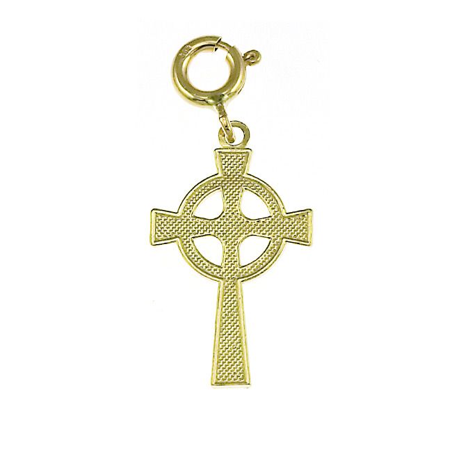 Cross Charm Pendant 14k Gold