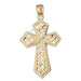 Cross Charm Pendant 14k Gold