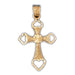 Cross Charm Pendant 14k Gold