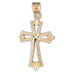 Cross Charm Pendant 14k Gold