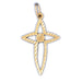 Cross Charm Pendant 14k Gold