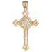 Cross Charm Pendant 14k Gold
